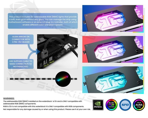 Bykski Puerto Final Blindado GPU Bloque de Agua con Placa Trasera para COLORIDA iGame Gefo... - Imagen 5 de 5