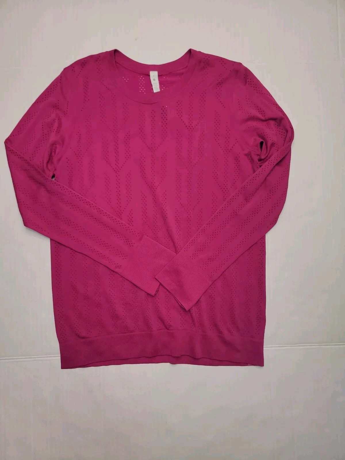 lululemon pullover perforated long sleeves relaxed fit athleisure 