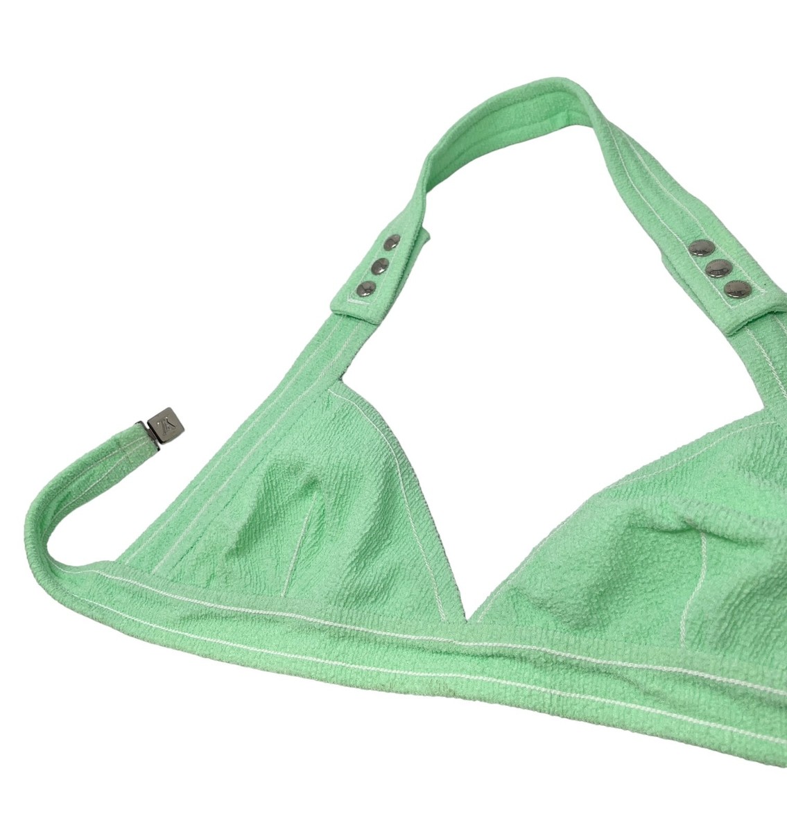 LOUIS VUITTON Vintage LV Logo Swimsuit Bikini #36 Green LOUIS VUITTON Vintage LV Logo Swimsuit Bikini #36 Green