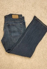 CALVIN KLEIN BOOT CUT JEANS TAG SZ 34 Inseam 28" (Measured) Blue Women Or Men