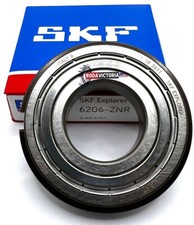 SKF 6206 Z NR Ball Bearing Metal Shielded One Side  Snap Ring 30x62x16 mm