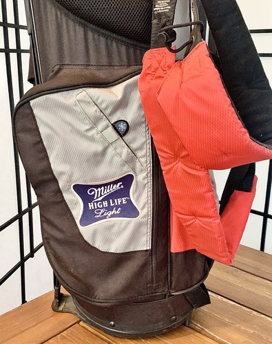 vintage miller highlife golf bag shoulder canvas - Picture 2 of 8