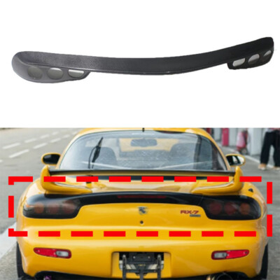 REAL Carbon Fiber Rear Trunk Light Taillamp Cover Trim for Mazda RX-7 RX7 FD3S