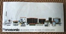 RARE VINTAGE PANASONIC MINI CATALOG BOOKLET COMPLETE LINE OF PRODUCTS-E9L-6