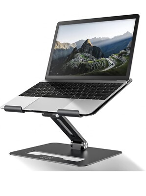 Laptopständer für Schreibtisch, ergonomische Laptoperhöhung, höhen- & winkelverstellbar