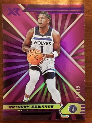 2021-22 Panini Chronicles XR #394 Anthony Edwards Purple /49 Timberwolves *READ*
