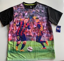 FCB T-Shirt Performance S LIONEL MESSI Barcelona Soccer Qatar Licensed NWT