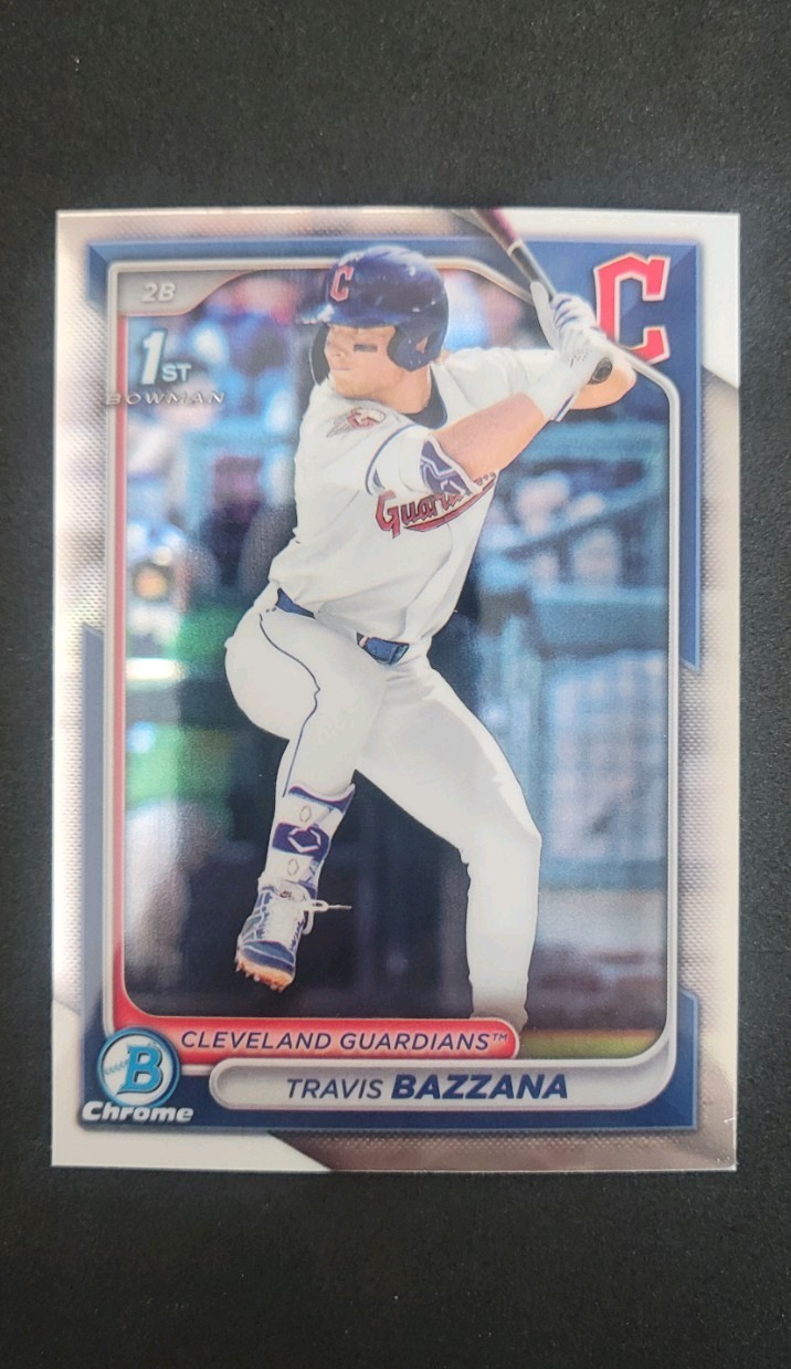 2024 Bowman Draft Travis Bazzana Chrome Refractor BDC-1  Cleveland Guardians