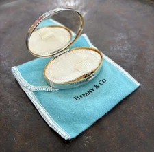 Vintage Tiffany & Co Sterling Silver 5.6cm Cosmetic Compact