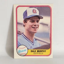 Dale Murphy Braves 1981 Fleer #243 Baseball Card