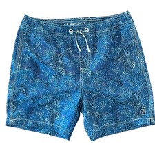 NWT Johnnie-O Bongo Half-Elastic 7" Surf Short in Lake Boys Swim Trunks Size 12