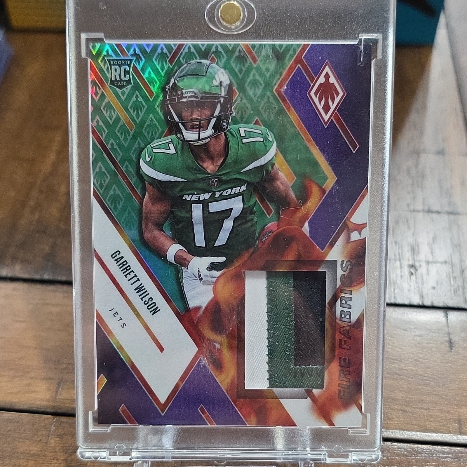 Garrett Wilson Panini Phoenix Fire Fabrics #FIRE18 Purple