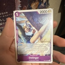 Bandai One Piece Card Game Dellinger OP14-067 Release Event Stamped Card