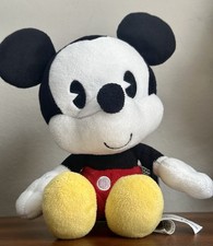 Disney Parks Authentic Mickey Mouse Plush Stuffed Toy - 9" Big Head Clean EUC