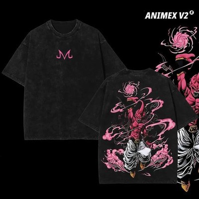Retro Heavy Limited Majin Buu - Dragon Ball Anime Double Printed Vintage