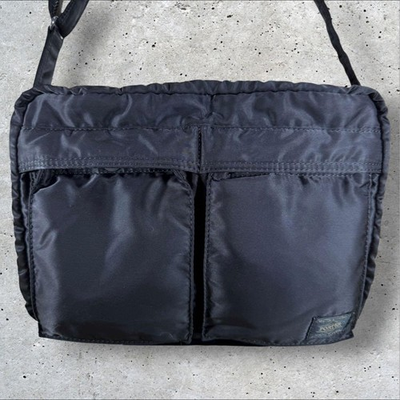 #ad PORTER Tanker YOSHIDA Shoulder Bag 2 Layer Black Japan two Layer F S #4 $159.00