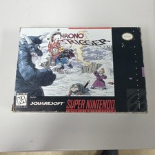 SNES Super NES Nintendo Chrono Trigger Game Near Complete Box Map Manual Tested