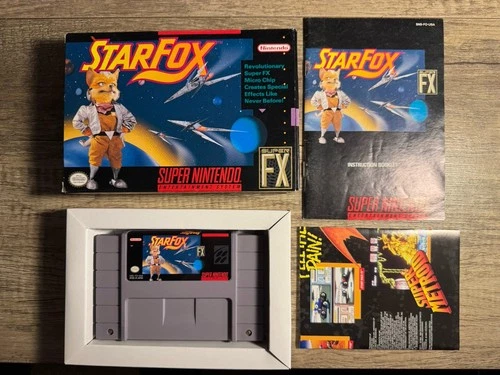 Star Fox Super Nintendo SNES CIB Complete in Box Tested Cleaned Works Near Mint