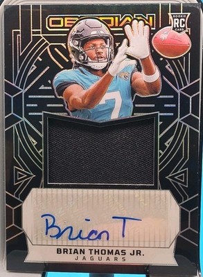 Brian Thomas Jr. 2024 Panini Obsidian - Rookie Jumbo Jersey Autographs  #RJJ-BTJ