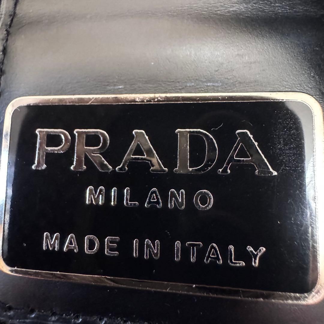 Excellent condition PRADA triangular logo tessuto… - image 11