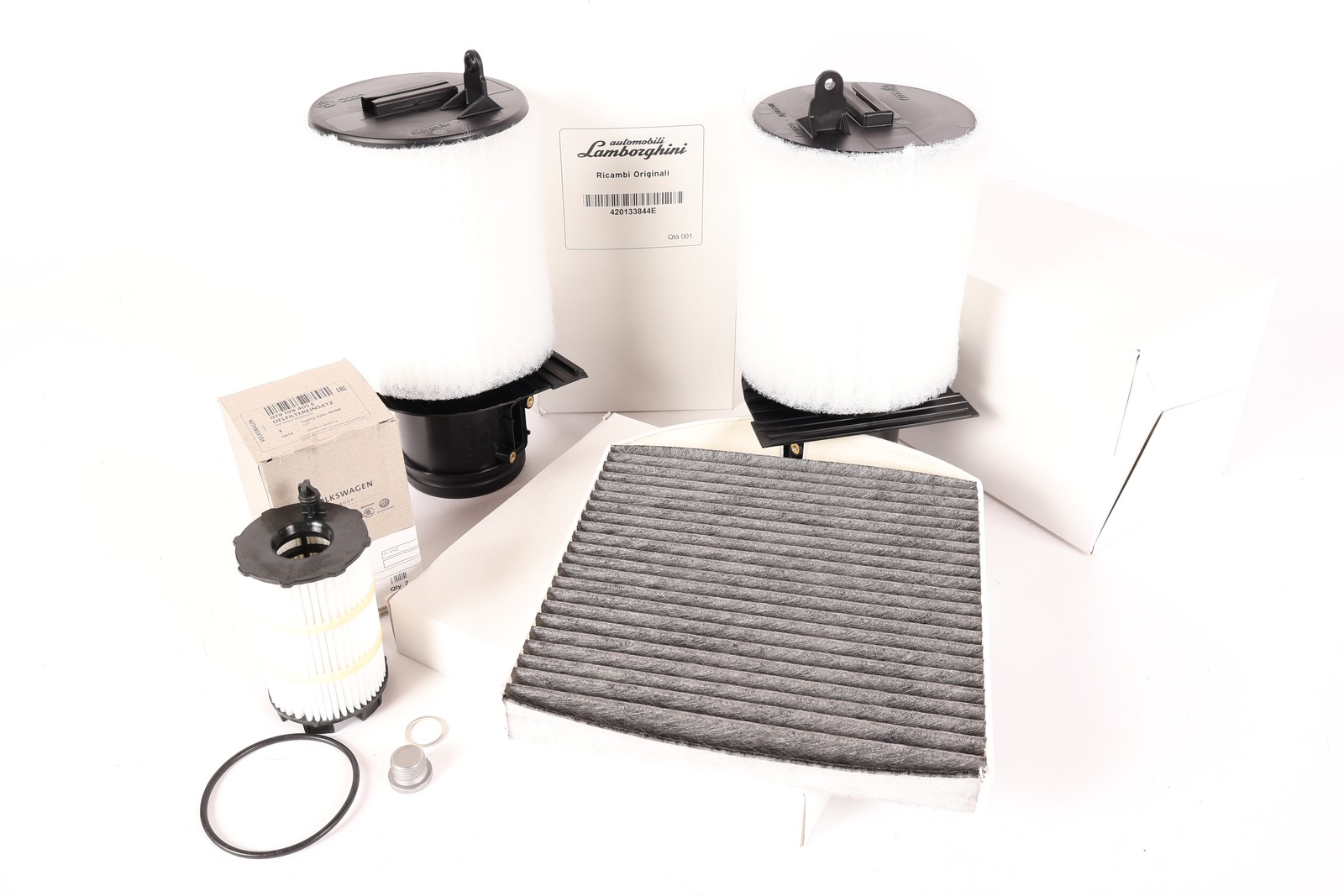 HURsk1 Lamborghini Huracan service kit - Oil filter w/ plug & gasket, air