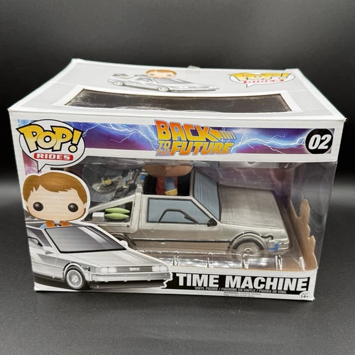 Funko POP Rides 02 Back to the Future Time Machine With MARTY MCFLY VAULTED