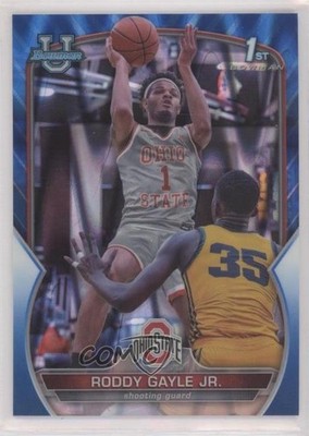 2022-23 Bowman U Chrome Blue RayWave Refractor 85/199 Roddy Gayle Jr #8 8i0