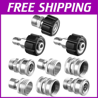 #ad #ad Stainless Steel Pressure Washer Adapter Set $79.19