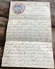 Vintage Civil Era Christmas Letter united we stand divided we fall Cover 1863