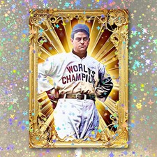 Mike Donlin Holographic Golden Icon Card 01/10 Starpop Signed Fine Art Print