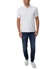 Dkny Defect Men's Essential Polo Shirt White Cotton Size L MSRP 65