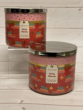 x2 Bath & Body Works Merry Mimosa 3-Wick Candles