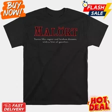 Sale Malort Liquor Funny Tastes Like Saying Design T-shirt Size S-5XL Fast Ship.