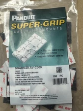 Panduit Cable Tie Mounting Base Heat and Weather Resistant SGABM20-AV-C300 Black