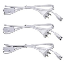 T5 T8 LED Tube Power Extension Cable with On/Off Switch, LED Light Fixture Ex...