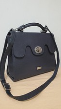 Osprey Women's Leather Handbag Medium Size Excellent Condition Navy Blue Leather