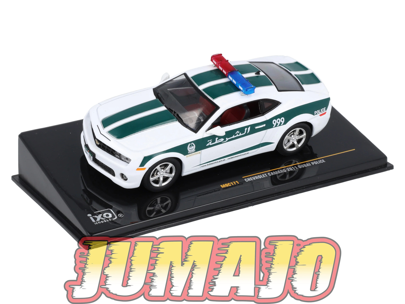 Voiture Chevrolet Camaro 2011 Dubai Police IXO 1/43 pour décoration de bureau et vitrine