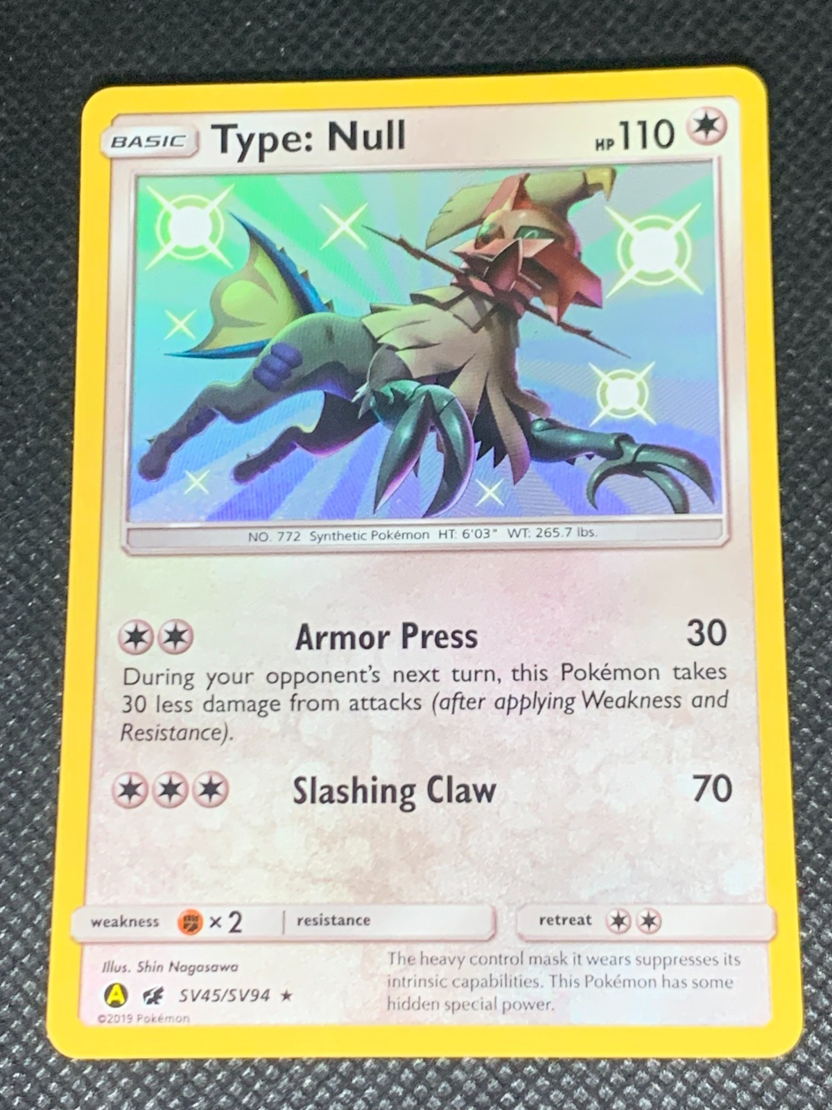 Type: Null SV45/SV94 - Hidden Fates Pokemon Card - NM
