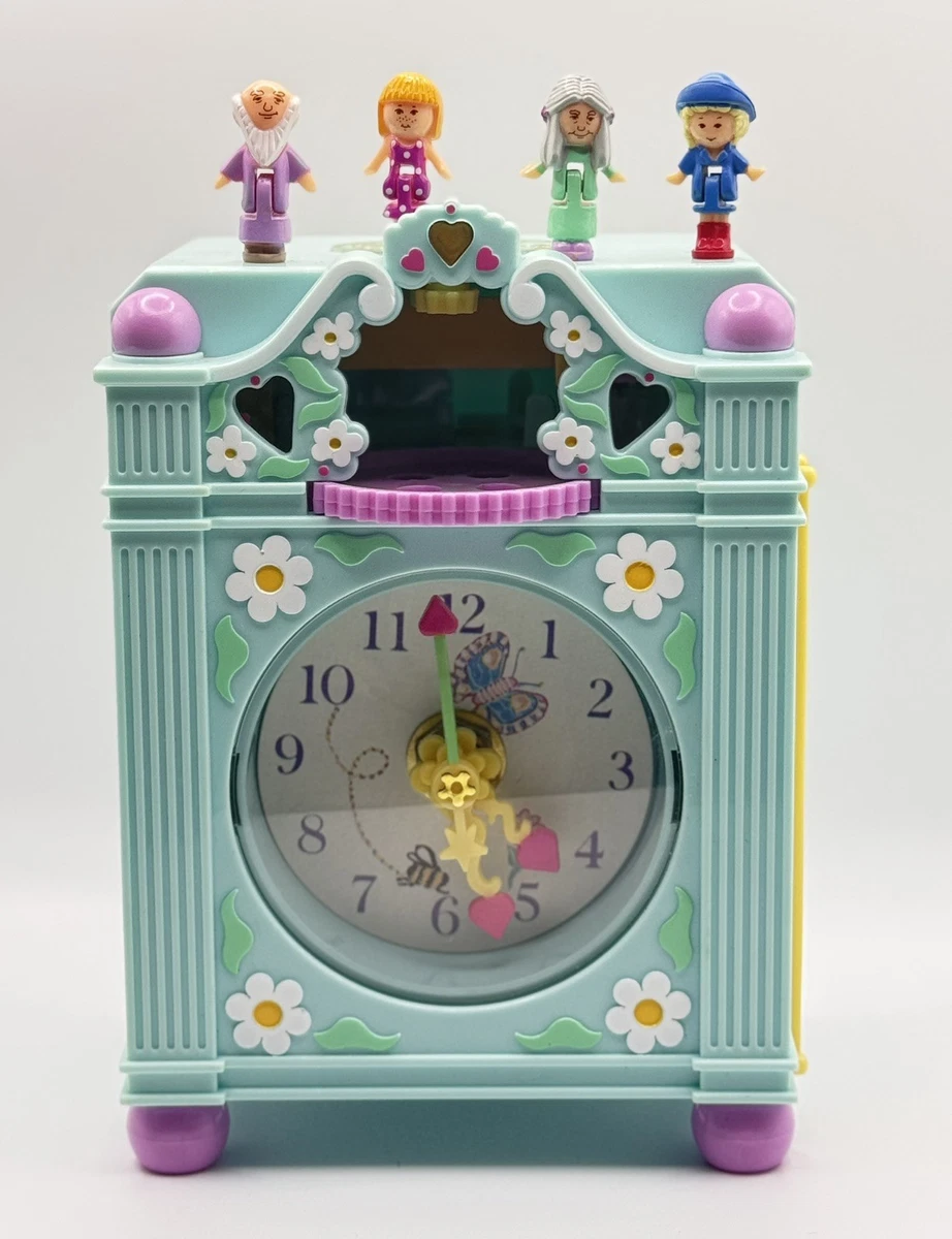 Bluebird Polly Pocket pendule 1991 Fun Time Clock en parfait