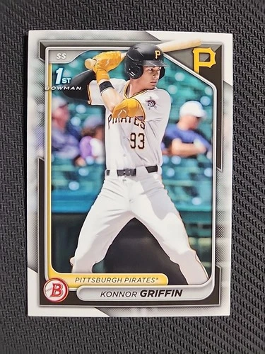 2024 KONNOR GRIFFIN PITTSBURGH PIRATES TRUE ROOKIE CARD 1st Bowman Draft  BD-22