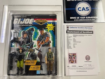 GI Joe Hasbro 1988 Night Force Sneak Peek / Lt. Falcon CAS 85 (85,85,85) W/SOA!