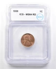 1930 Lincoln Wheat Cent MS64 RD ICG *4138