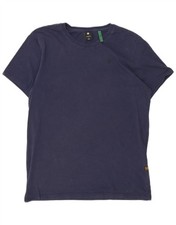 T-shirt uomo G-Star top grande blu navy cotone CM03