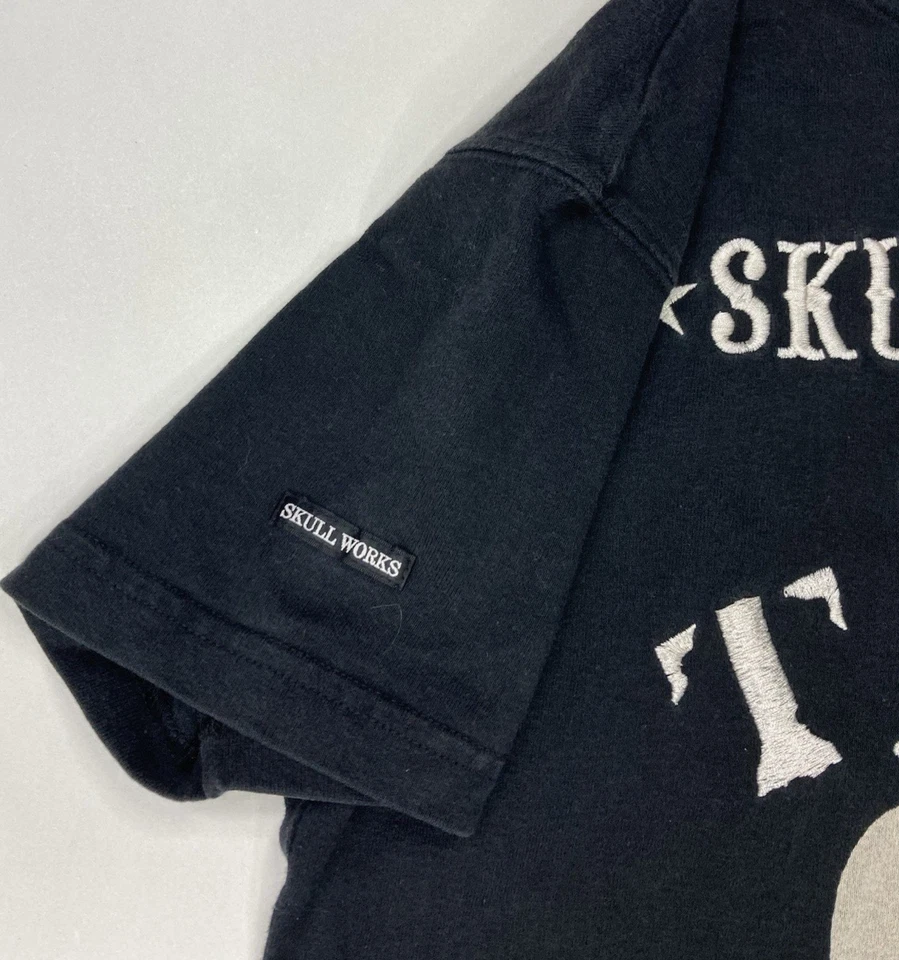 Camiseta Jet Moon H Takahashi Skull Works TFOA Gráfica Hombres Delgada Mediana Negra Foto 4 de 4