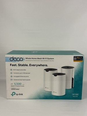 TP-Link | Deco S4 V1 AC1200 | Whole Home Mesh Wi-Fi System (3-Pack) Complete