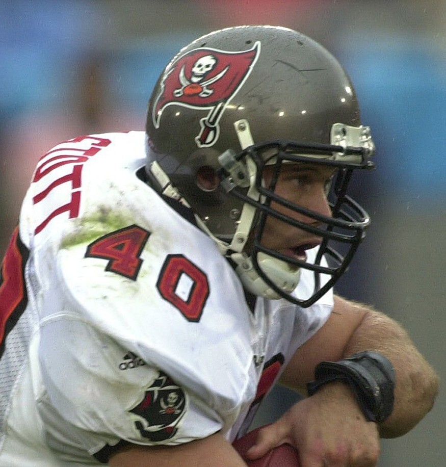 Made to Order Mike Alstott Tampa Bay Buccaneers Football Helmet Riddell ...