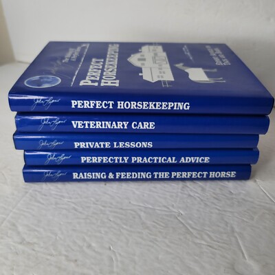 5 John Lyons  Equine Horse  Veterinary Care Training Books Parts  1990s