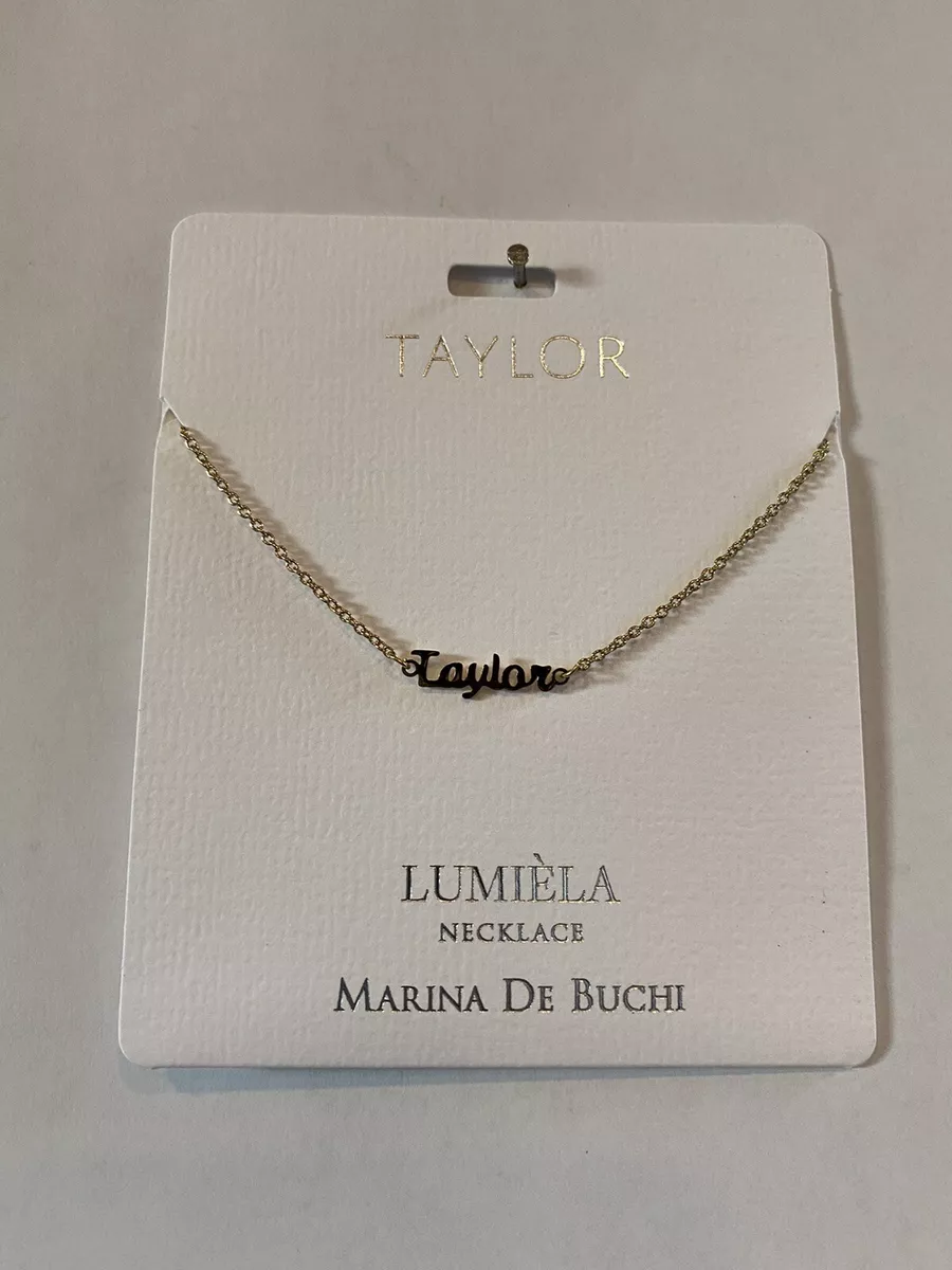 Personalised name necklace lumiela marina de buchi hotsell