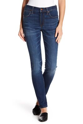 Madewell 158525 Women's Cotton Blend High Rise Skinny Jeans Creston Wash Sz. 32