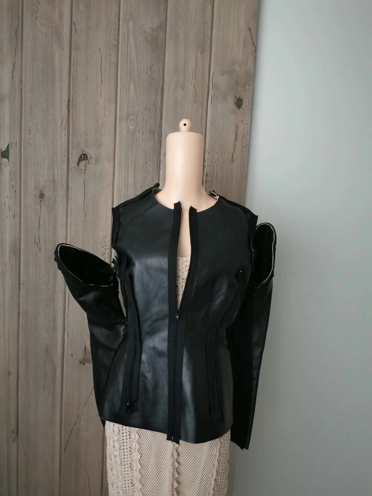 Giacca con cerniera decostruita Maison Margiela taglia S pezzo raro